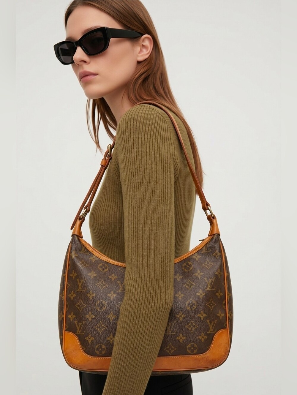 Louis Vuitton Vintage French Co. 80'S Boulogne LV Monogram Shoulder Bag